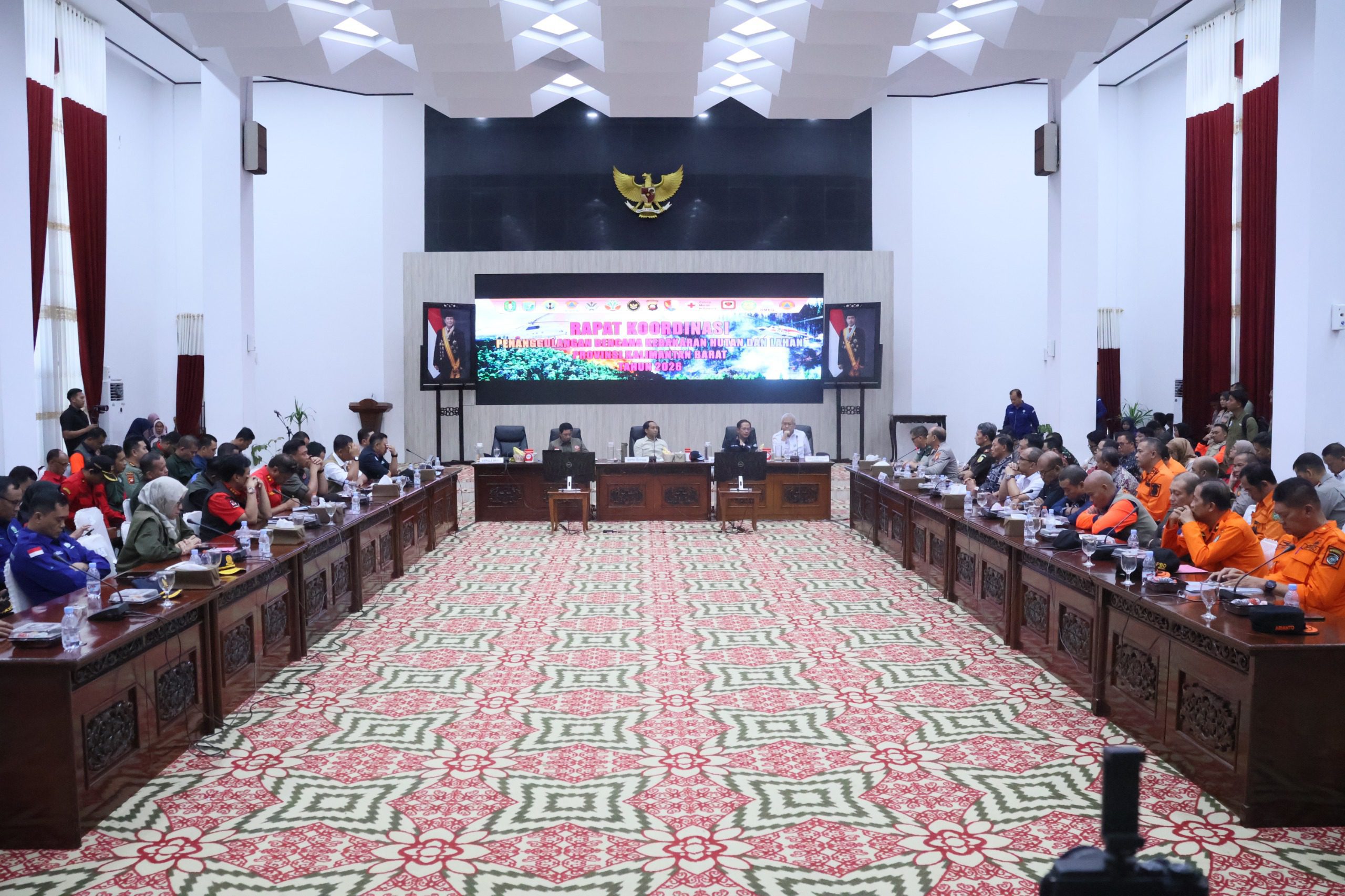 Menteri Kehutanan Pimpin Rakor Karhutla di Kalbar, Kapolda Tegaskan Penegakan Hukum Tanpa Pandang Bulu