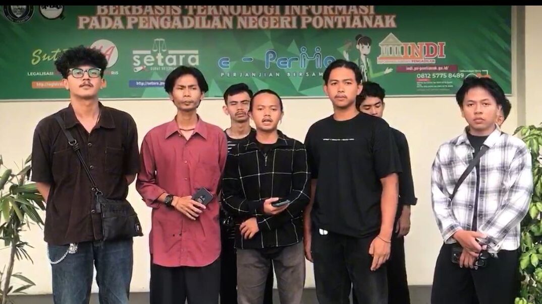 Aliansi Pemuda dan Mahasiswa Kawal Sidang Praperadilan Kasus Bawaslu Pontianak