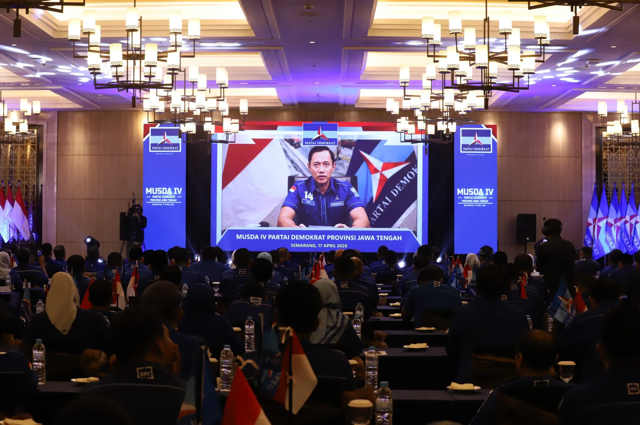 Musda IV Demokrat Jateng, AHY: Rapatkan Barisan, Bangun Kekuatan, Rebut Kemenangan 2029