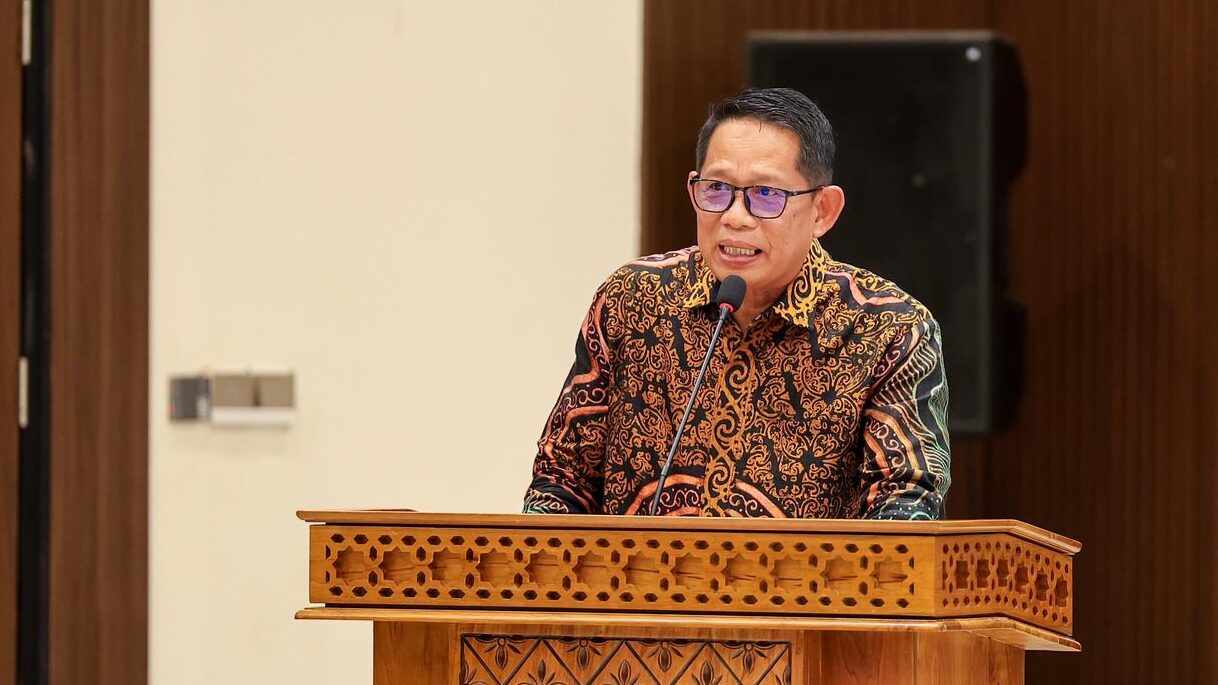 Deputi Otorita IKN Alimuddin beri sambutan pelantikan POGI Kaltim di Nusantara