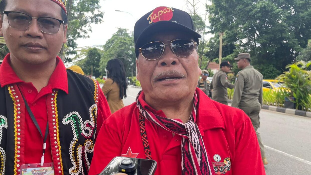 Yohanes Nenes Ketua DAD Pontianak wawancara Naik Dango ke-3 Pontianak 2026