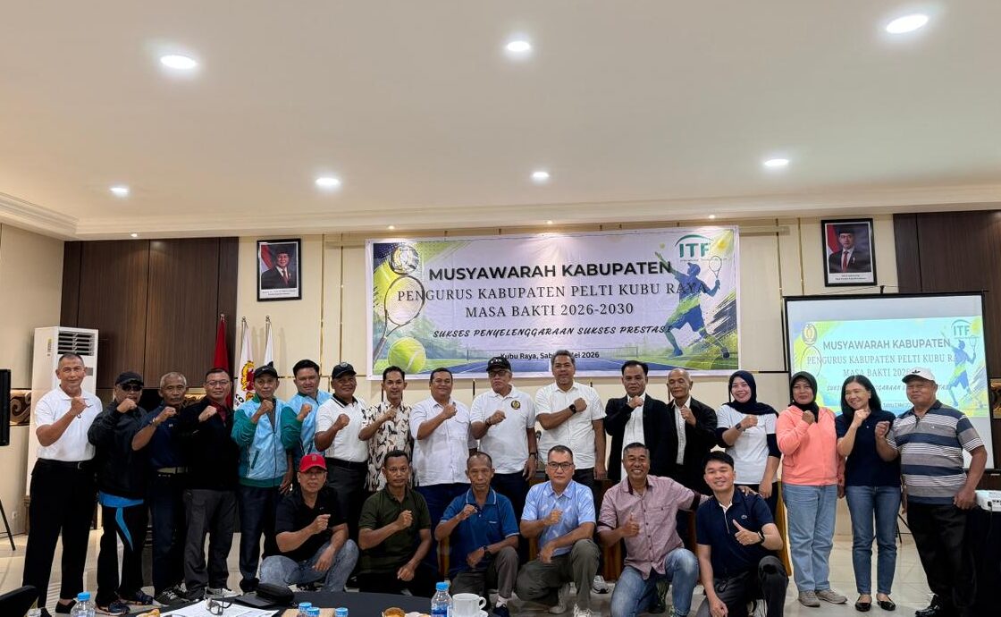 Muskab PELTI Kubu Raya 2026–2030 Resmi Dibuka, Fokus Kebangkitan dan Prestasi Tenis