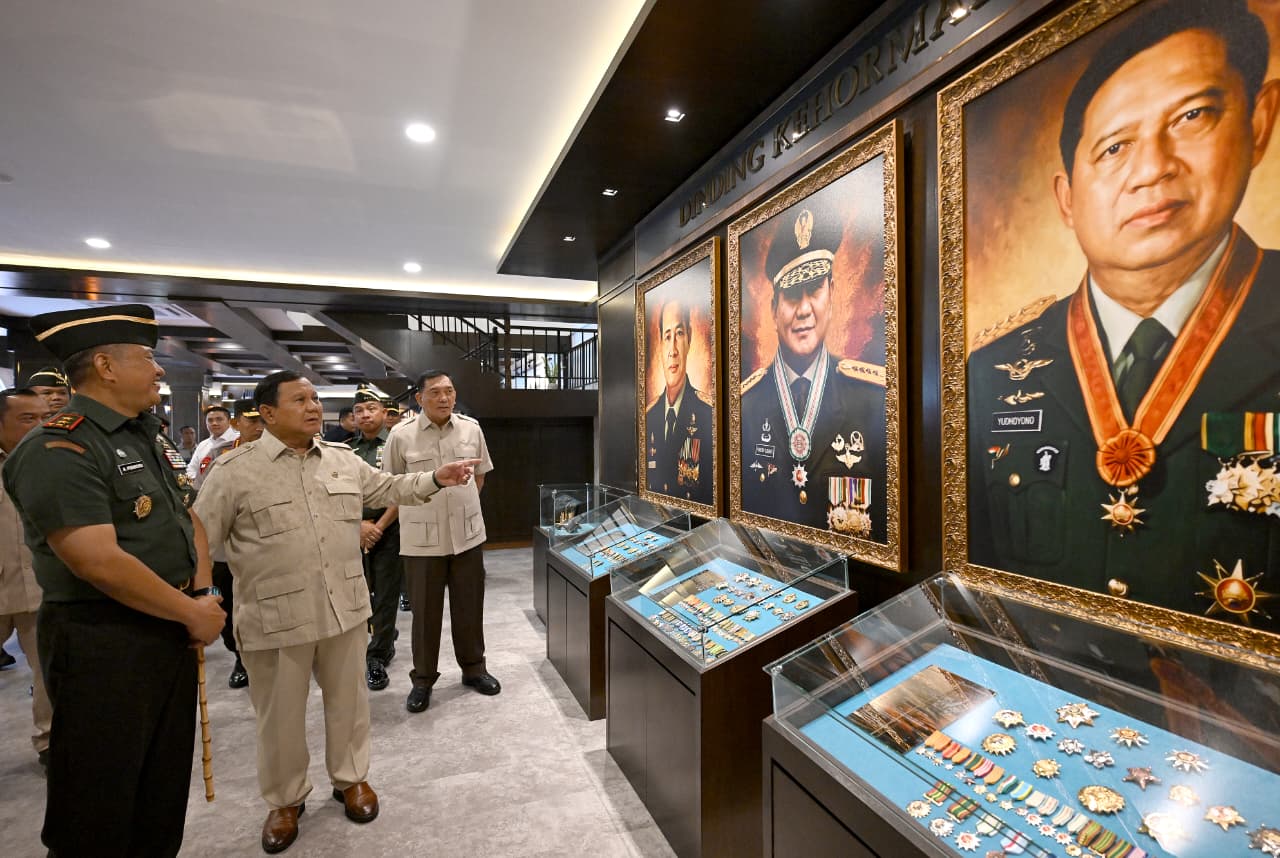 Prabowo Resmikan Museum dan Perpustakaan Seskoad, Tiga Presiden RI Tercatat sebagai Alumninya