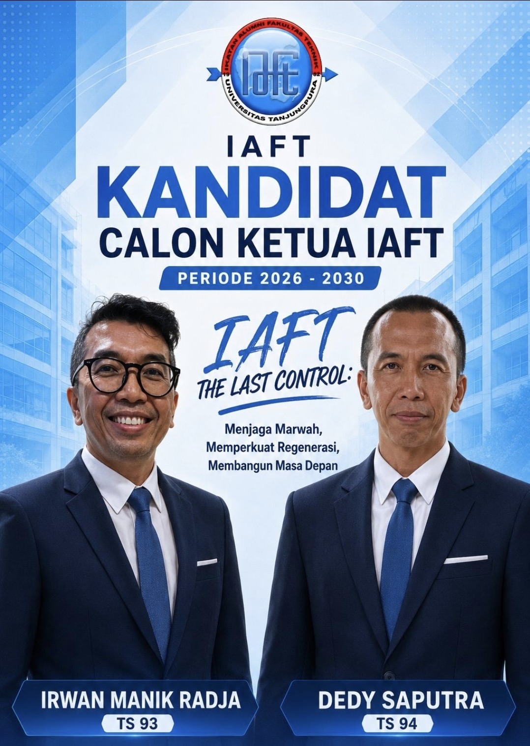 Dua Kandidat Siap Adu Visi Misi dalam Musta VIII IAFT di Aula PUPR Kalbar