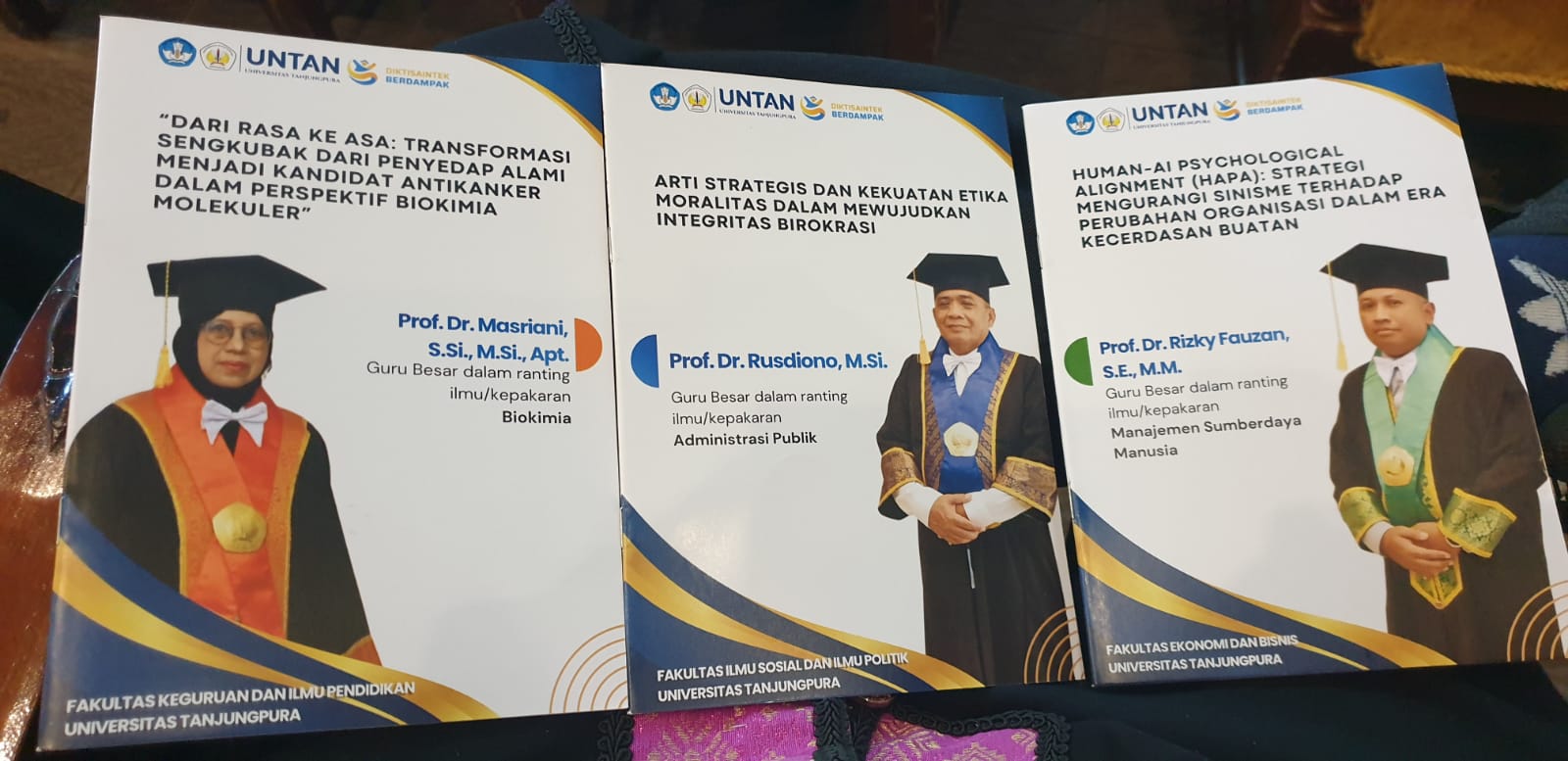 Guru-besar-Untan-Masriani-Rusdiono-Rizky-Fauzan-biokimia-administrasi-publik