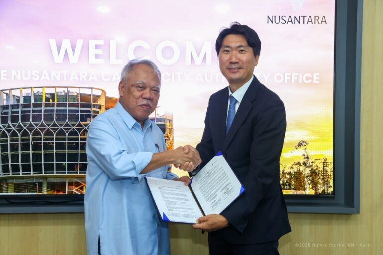 "Otorita IKN dan Korea Selatan melaksanakan groundbreaking Smart City Cooperation Center (SCCC) senilai Rp115,94 miliar di KIPP Nusantara pada Kamis (18/6/2026)."