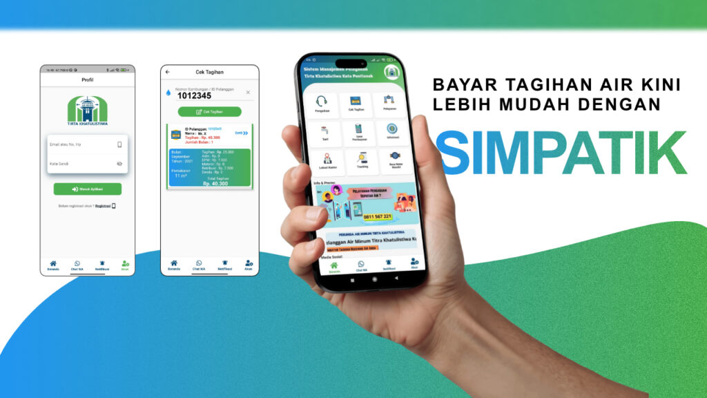 Permudah Pelanggan, Perumda Tirta Khatulistiwa Hadirkan Aplikasi SimpaTiK