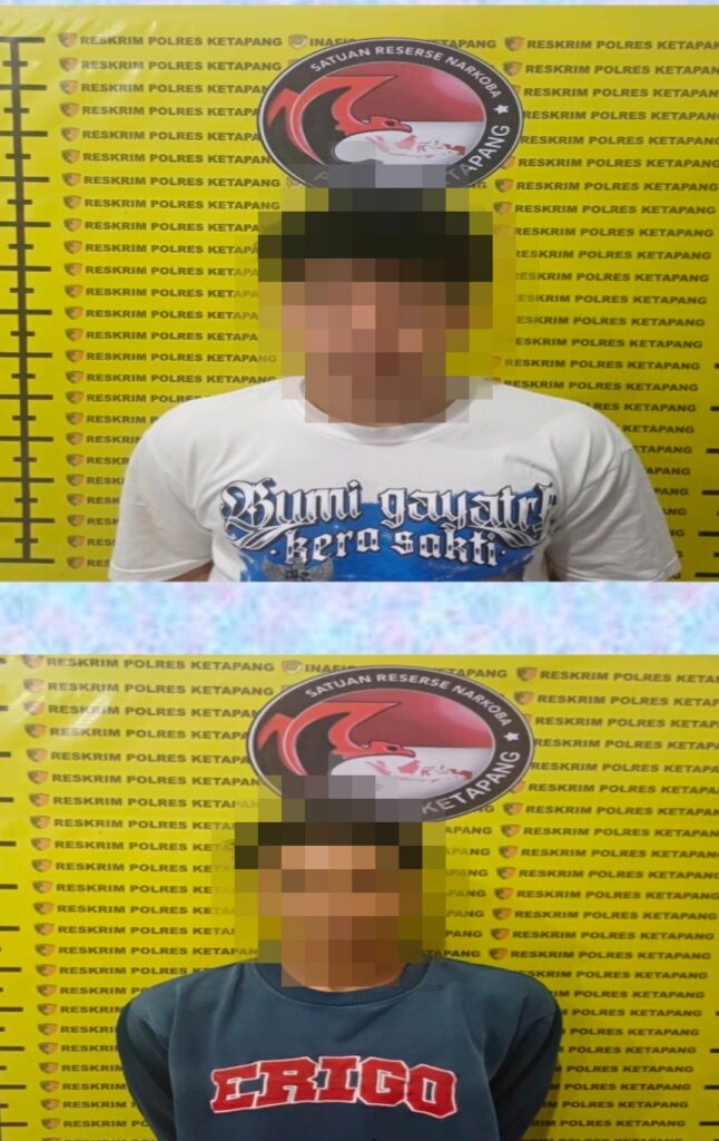 "Polsek Manis Mata Ketapang menangkap MP dan AA karena mengedarkan narkoba di area sekolah Desa Ratu Elok. Polisi menyita barang bukti seberat 7,37 gram."