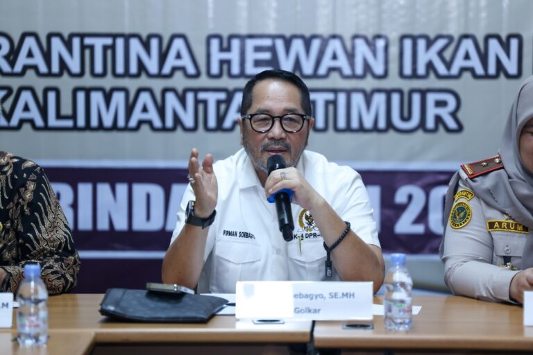 Firman Soebagyo saat berbicara dalam kunjungan penguatan sistem karantina dpr ri ikn