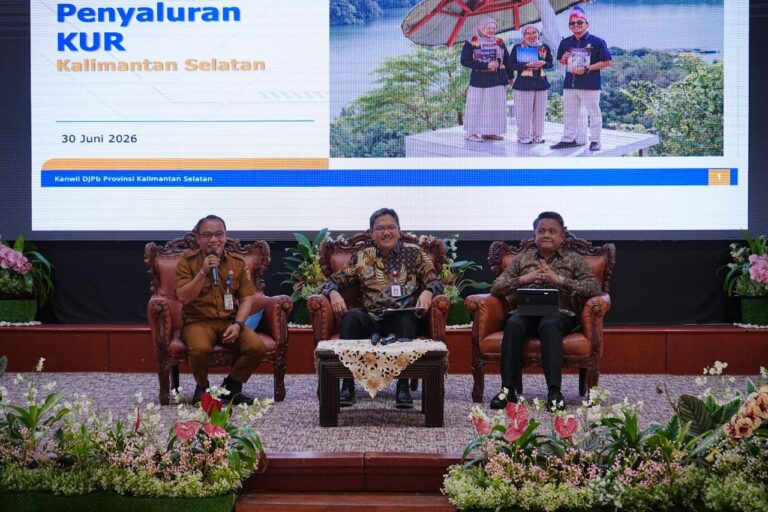 "Realisasi penyaluran KUR di Kalimantan Selatan tembus Rp2,53 triliun per Juni 2026. Kanwil DJPb Kalsel catat indikasi pertumbuhan debitur naik kelas."