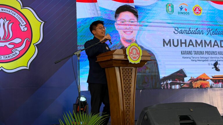 "Muhammad Farizi terpilih secara aklamasi sebagai Ketua Karang Taruna Kalbar 2026-2031 dalam TKD di Pendopo Gubernur. Fokus kolaborasi hingga kelurahan."