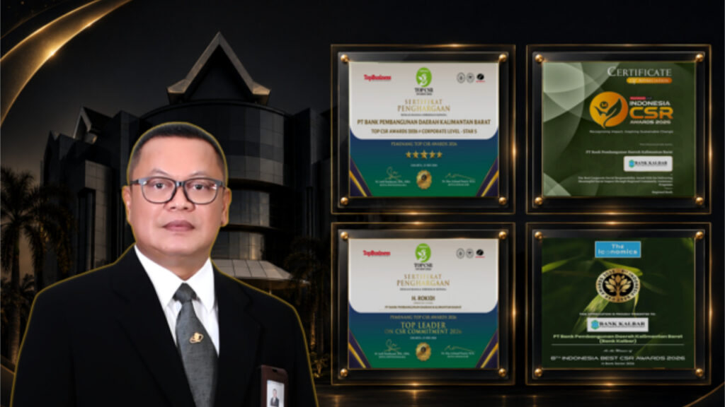Kurang dari Sebulan, Bank Kalbar Sukses Borong Tiga Penghargaan CSR Nasional di Jakarta