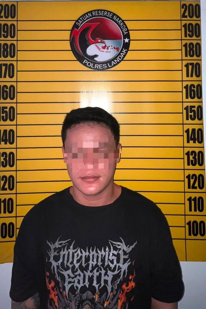 Sita 20 Gram Narkotika, Polres Landak Tangkap Terduga Pengedar di Mandor