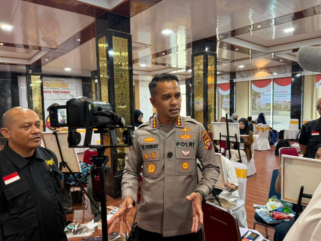 Hari Bhayangkara ke-80, Polresta Pontianak Gelar Lomba Lukis untuk Penyandang Disabilitas