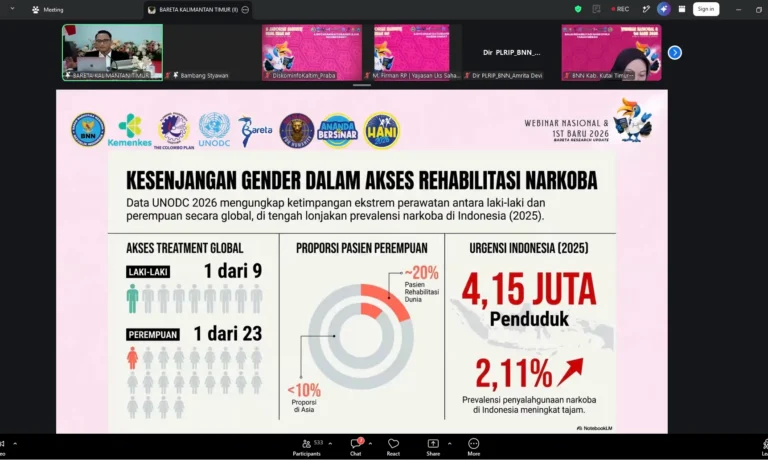 "BNN mencatat prevalensi narkoba nasional naik ke 2,11 persen atau 4,15 juta jiwa. Balai Rehabilitasi Tanah Merah Samarinda soroti 150 anak jadi tersangka."