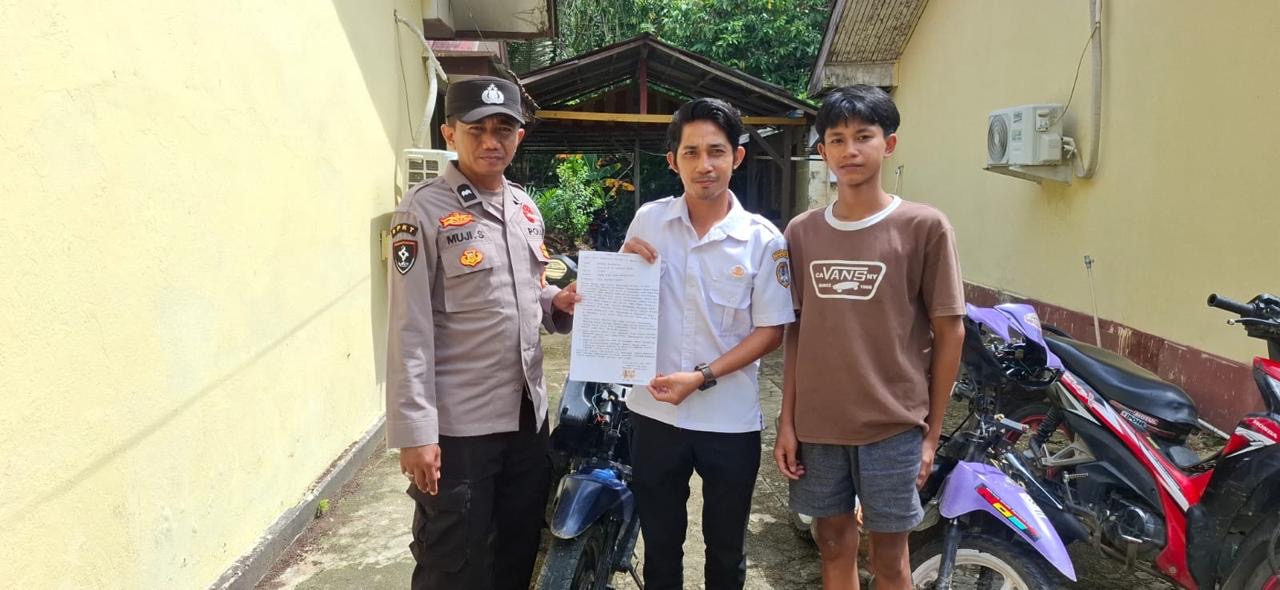 Terjaring Balap Liar di Melawi, Belasan Remaja Dipaksa Copot Knalpot Brong di Polsek