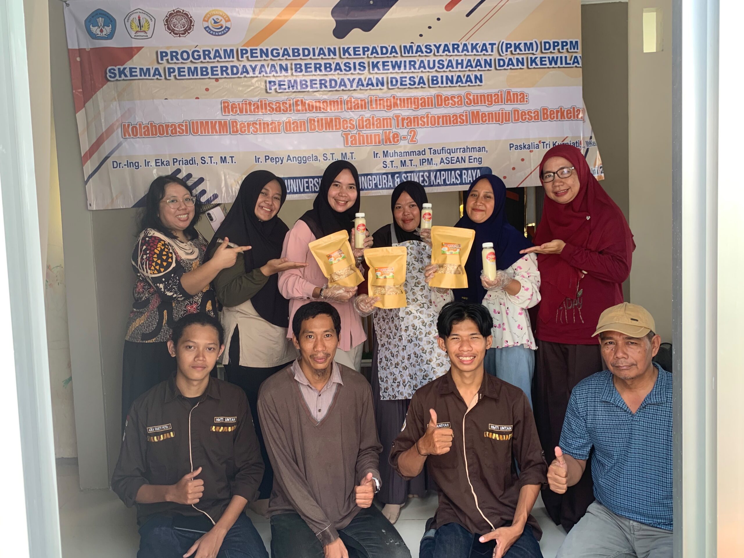 Untan dan STIKES Kapuas Raya Terapkan Teknologi Tepat Guna di Desa Sungai Ana
