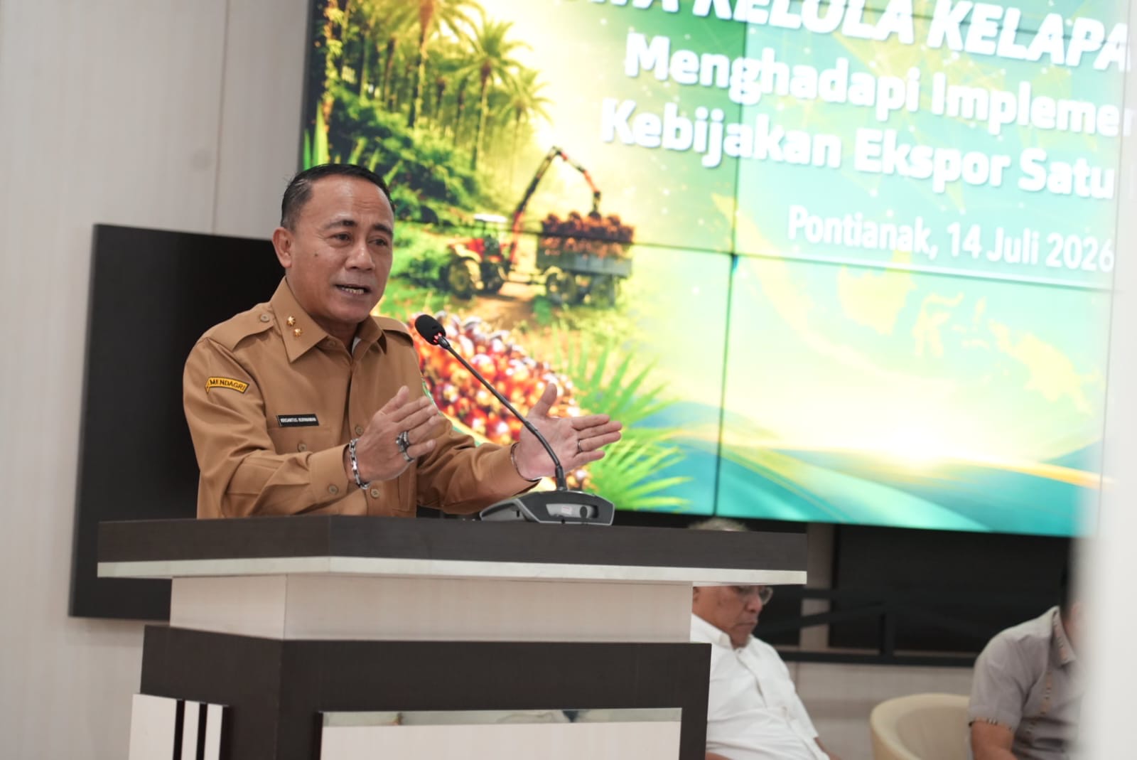 Kawal Ekspor Satu Pintu Danantara, Wagub Krisantus Ancam Tertibkan Perusahaan Sawit Nakal