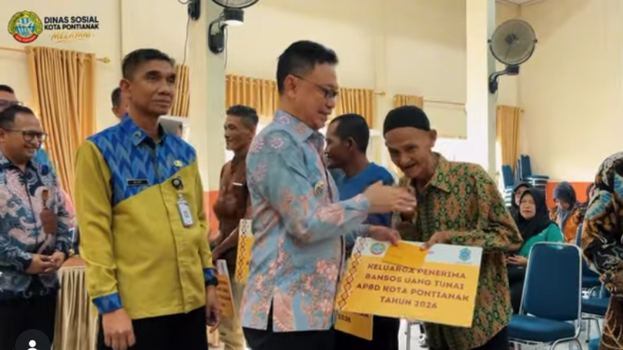 Fasilitasi Pemkot Pontianak, Bank Kalbar Salurkan Bansos APBD 2026 Tahap 2