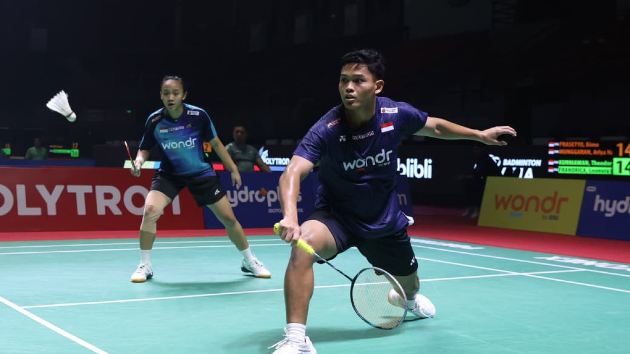 Menang Dramatis, Bimo/Arlya Lolos ke 16 Besar POLYTRON Pontianak International Challenge 2026