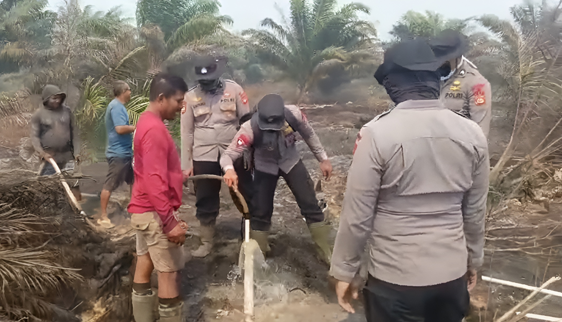 Cegah Krisis Air saat Karhutla, Polres Ketapang Bangun Sumur Bor di Matan Hilir Utara