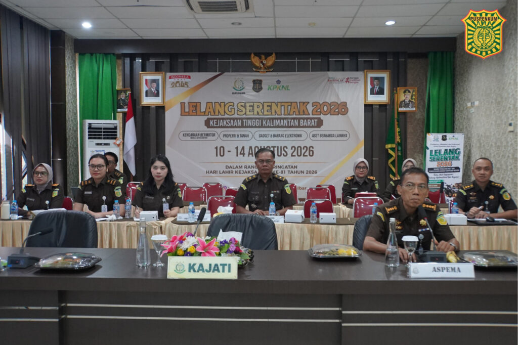Hari Kedua Lelang Serentak Kejaksaan, Kejari Singkawang dan Landak Raih Rp885 Juta