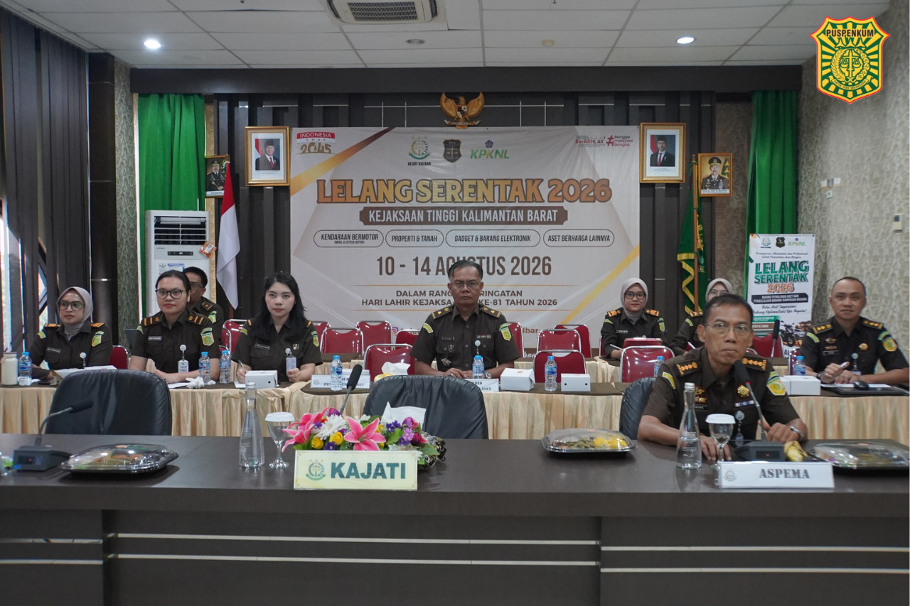 Hari Kedua Lelang Serentak Kejaksaan, Kejari Singkawang dan Landak Raih Rp885 Juta