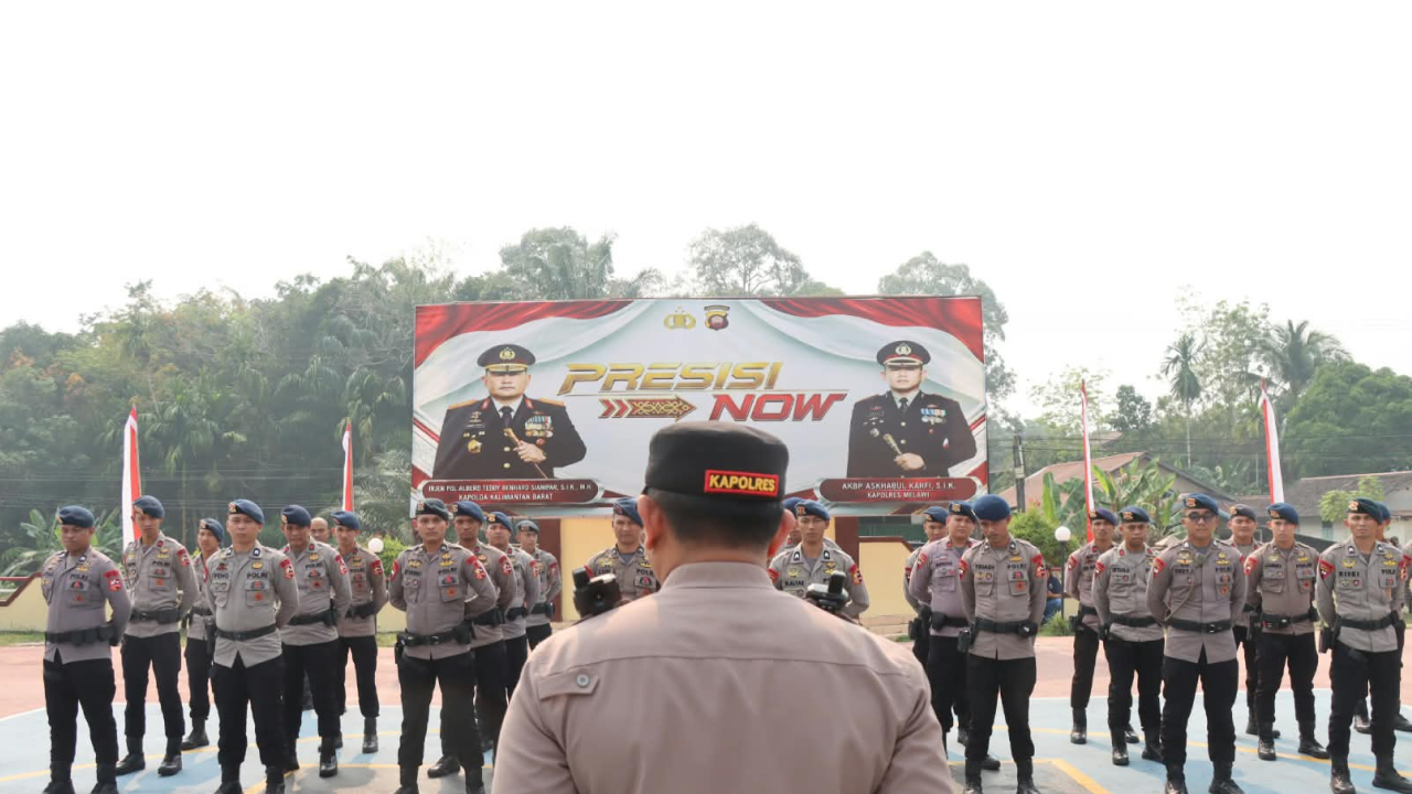 Satu Peleton Brimob Polri Tiba di Melawi, Perkuat Penanganan Karhutla