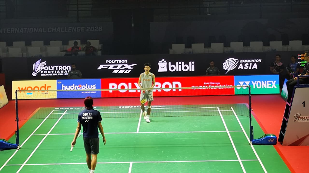 Meski Kurang Fit Richie Richardo Berhasil Lolos Perempat Final lawan Tan Jia Jie POLYTRON Pontianak International Challenge 2026