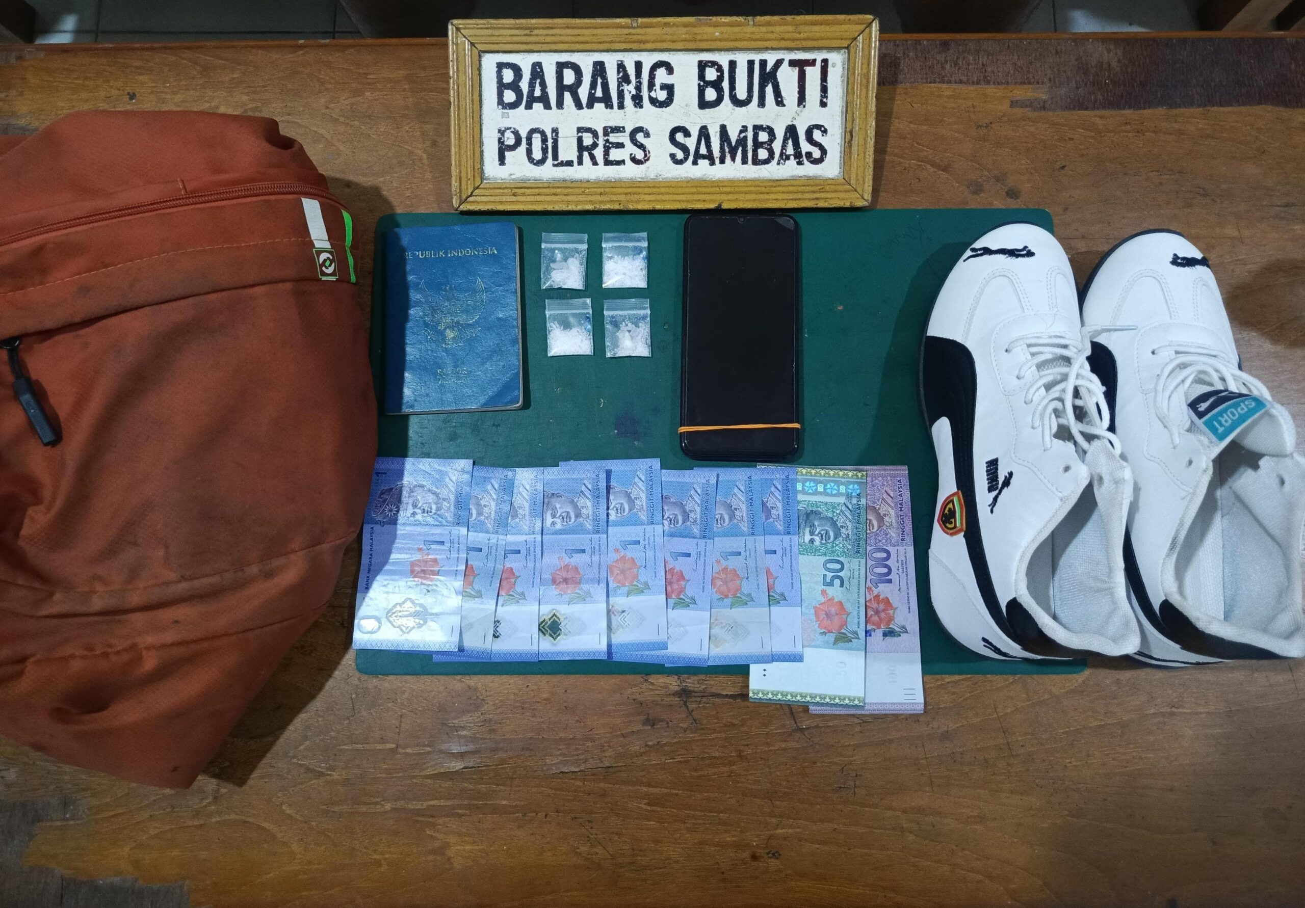 Penyelundupan Narkotika Asal Malaysia Lewat Jalur Tikus Aruk Digagalkan