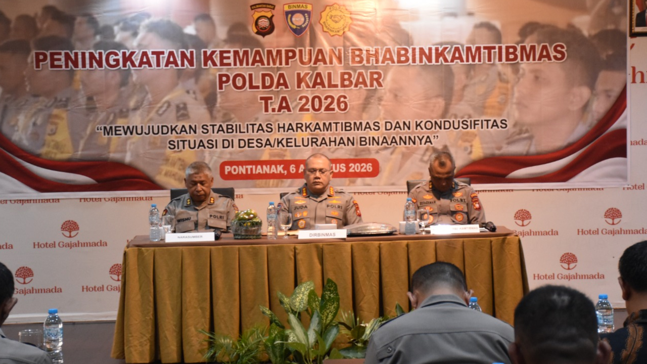 Hadapi Isu TPPO dan KUHAP Baru, Polda Kalbar Gembleng Bhabinkamtibmas