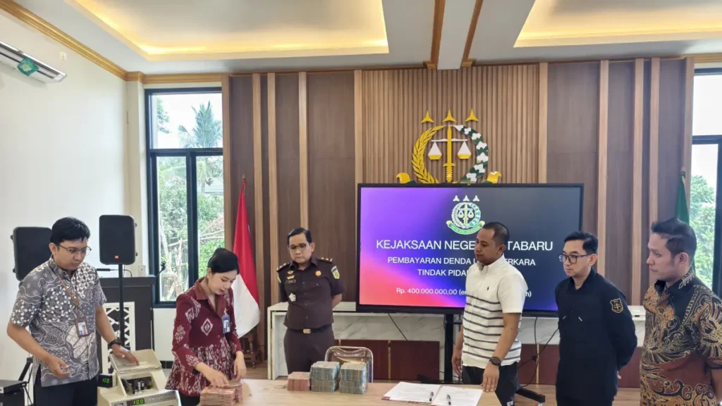 Terbukti Terlibat Tambang Ilegal, Dua Pria di Kotabaru Bayar Denda Rp400 Juta