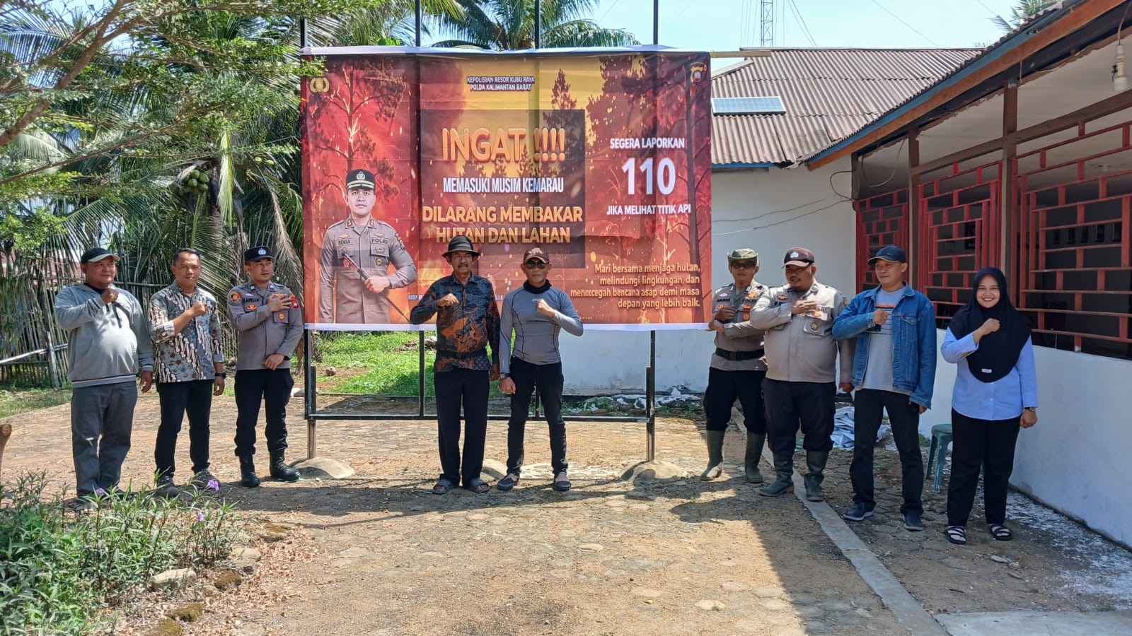 Titik Panas Marak di Kubu Raya, Polisi Perketat Pengawasan Karhutla