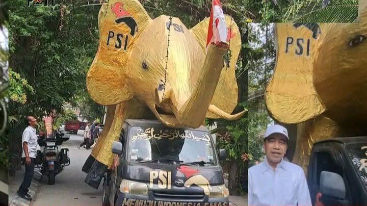 Replika Gajah Raksasa 1,5 Ton dari Kaltim Tiba di Kediaman Jokowi, Tempuh Perjalanan 15 Hari dan Sempat Kecelakaan