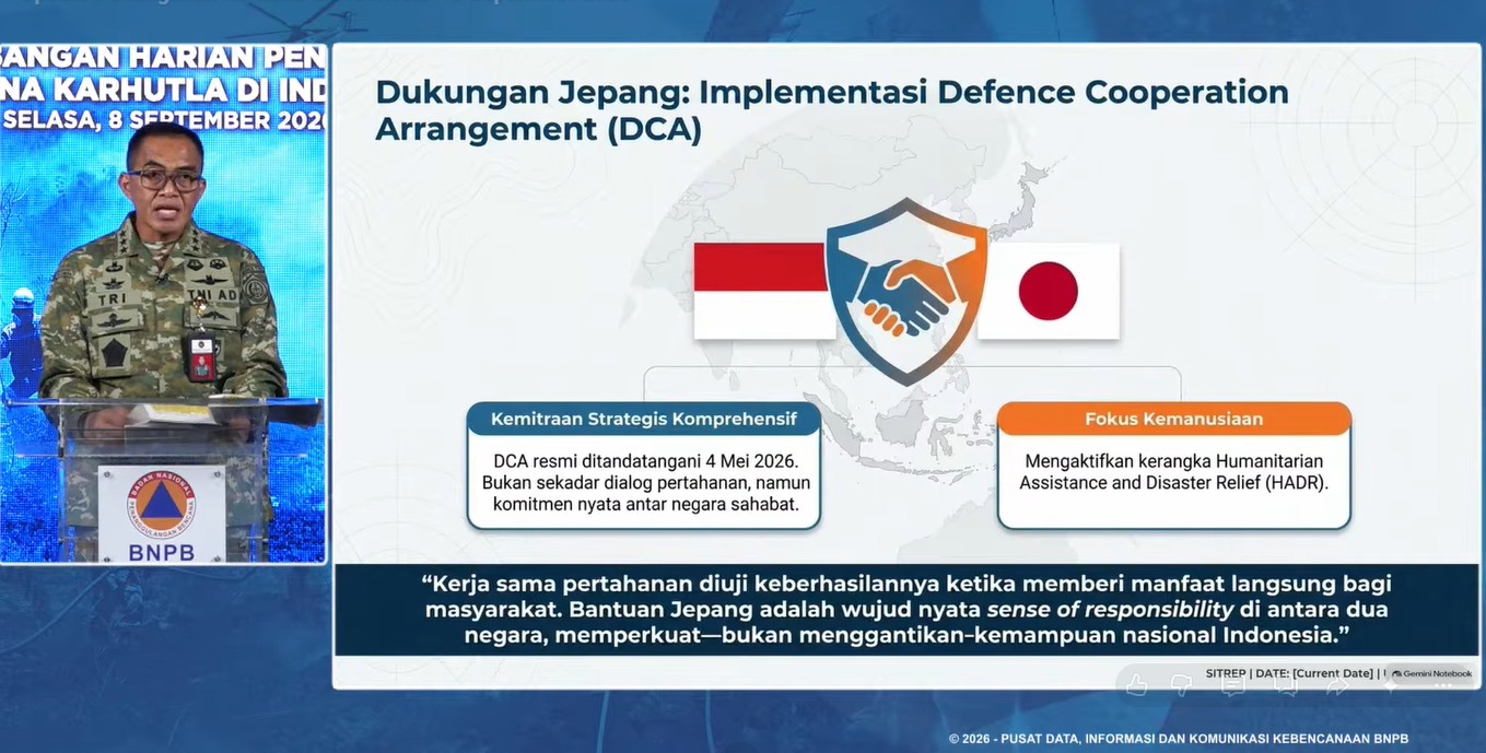 Kapal Induk Jepang Bawa 3 Helikopter Tiba di Kalbar Bantu Penanggulan Karhutla