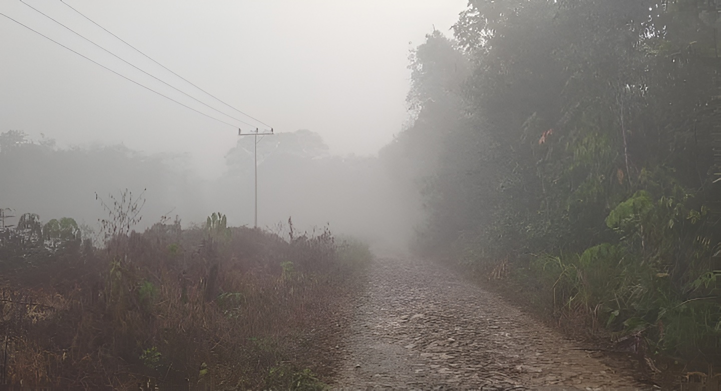 Belum Ada Edaran Dinas Pendidikan Sintang, Guru Honorer Terobos Asap Pekat Demi Mengajar