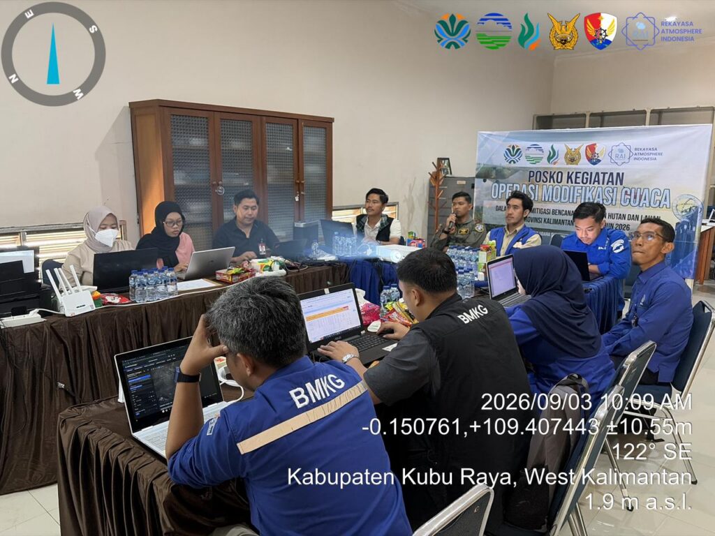 KLH Laksanakan Giat Operasi Modifikasi Cuaca di Beberapa Daerah Kalbar dan Kalteng