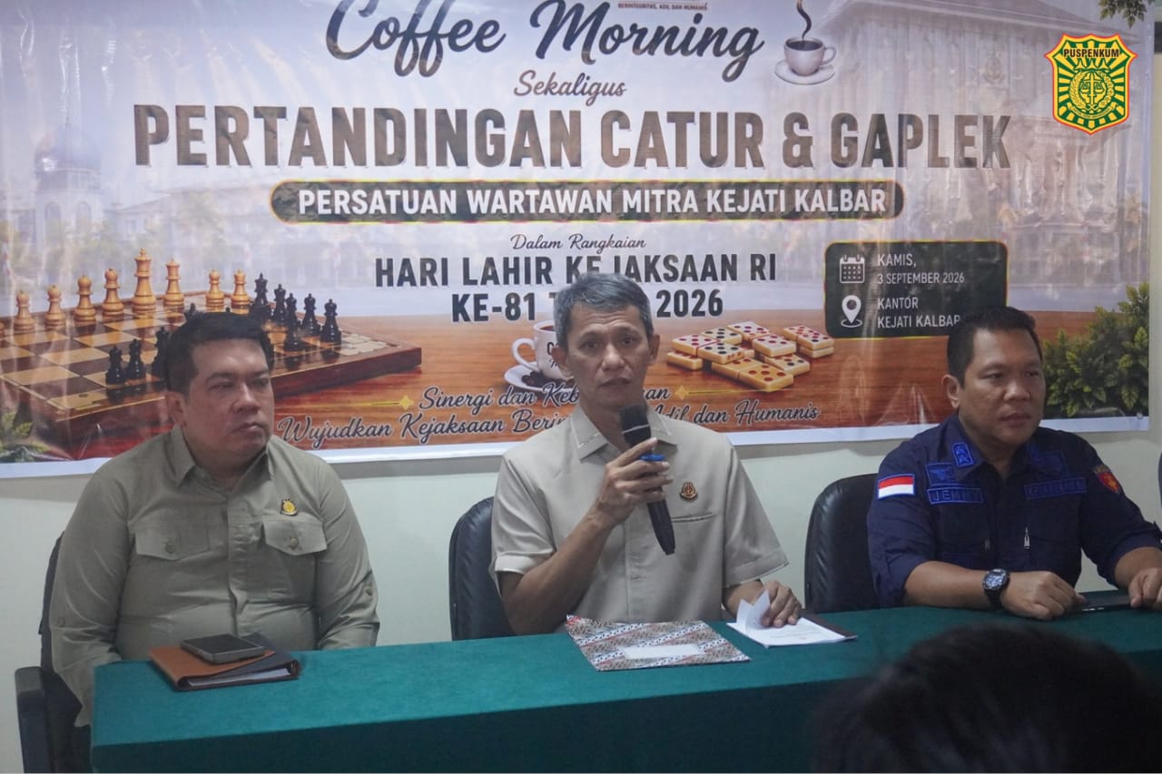 Gelar Coffee Morning, Kejati Kalbar Perkuat Kemitraan Pers dan Komitmen Penegakan Hukum