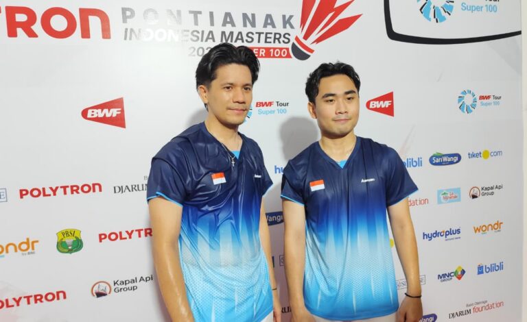 "Pasangan Yeremia/Patra amankan tiket babak utama Polytron Pontianak Indonesia Masters 2026 Super 100 usai kalahkan wakil Chinese Taipei dalam tempo 32 menit."