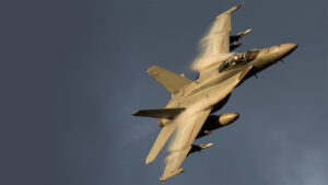 Jet tempur F/A-18F Super Hornet milik Angkatan Udara Australia terbang manuver di udara. (Dok. airforce.gov.au)