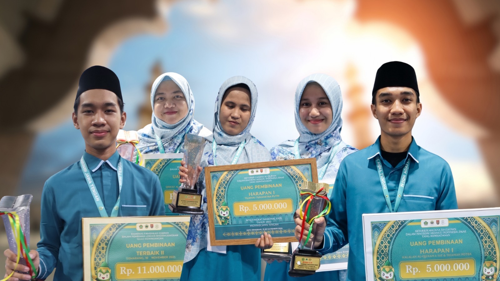 Lima Qori-Qoriah Pontianak Harumkan Nama Kalbar di MTQ Nasional 2026