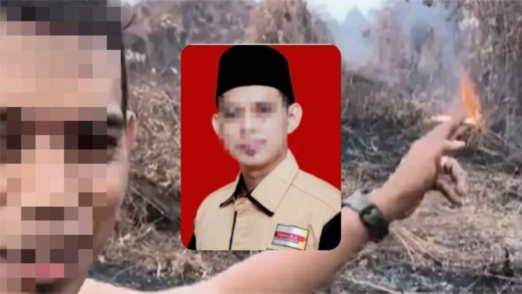 Oknum Anggota DPRD Mempawah Pamer Bakar Lahan Sawit di TikTok saat Karhutla