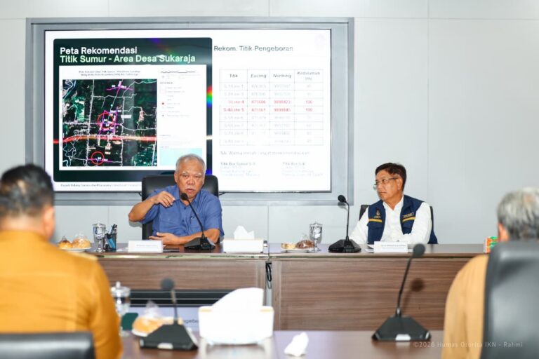 "Tindak lanjuti riset geolistrik UGM, Otorita IKN siapkan sumur bor air bersih di Desa Sukaraja Sepaku untuk penuhi kebutuhan dasar air warga lingkar IKN."