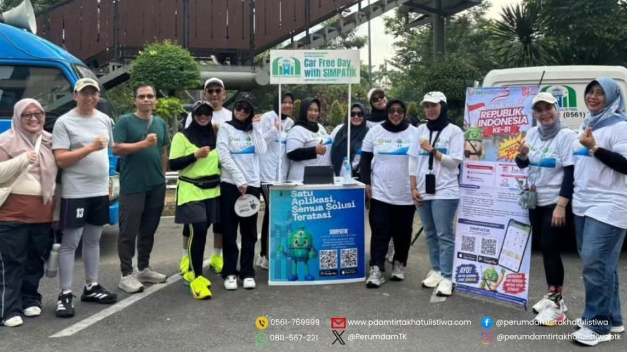 Jemput Bola, Perumda Tirta Khatulistiwa Hadirkan Layanan Penuh di CFD Pontianak