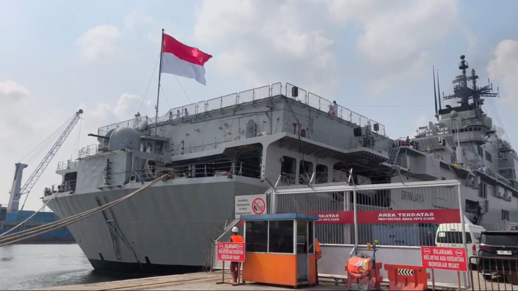 Panglima TNI Resmikan Kapal Induk KRI Sriwijaya-100 Masuk Jajaran TNI AL