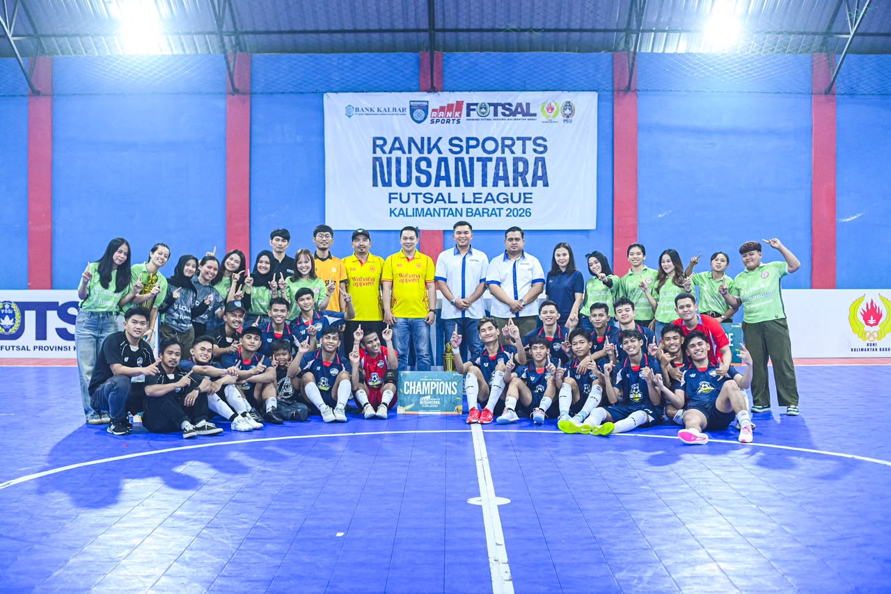 Radit FC dan Cewek The Boom Keluar Sebagai Juara Ranks Sport Nusantara Futsal League 2026 Regional Kalimantan Barat