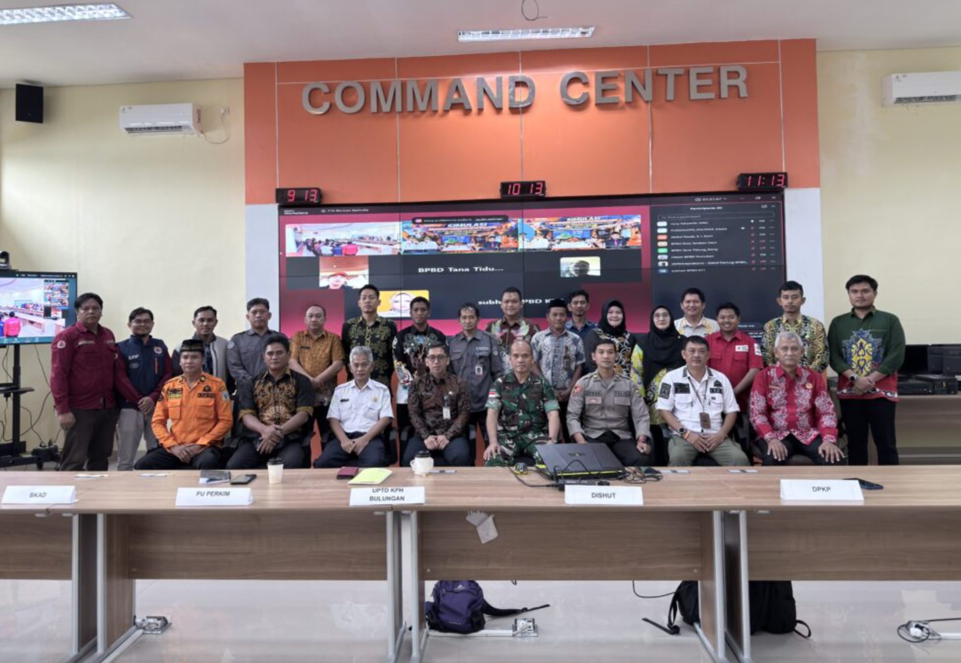 BPBD Kaltara Uji Rencana Kontinjensi Karhutla dan Banjir lewat Simulasi Ruang