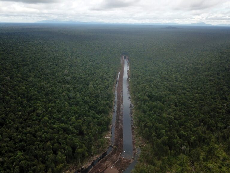 Ilustrasi - Kolaborasi lintas sektor alirkan air Sungai Pawan sepanjang 9 km kanal untuk pembasahan gambut di Sungai Pelang dan Sungai Besar Ketapang guna cegah karhutla.