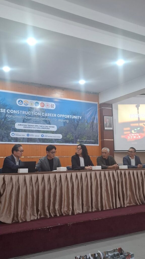"Fakultas Teknik Untan gandeng Hanamoto Construction Co., Ltd. buka peluang karir global; lulusan Teknik Sipil diproyeksikan isi proyek konstruksi di Jepang."
