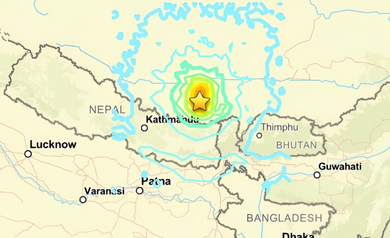 "Gempa magnitudo 7,0 mengguncang wilayah Nagqu Tibet, menewaskan 16 orang, melukai 32 warga, serta merobohkan 339 rumah."